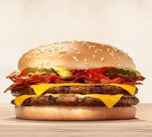 Double Cheeseburger with Bacon Sandwich Only