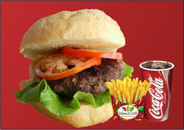 Jerk Burger Sandwich & Plantain